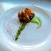 -Coniglio alla ligure con crema e polvere di piselli - -