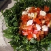 -Corona di rucola con insalata di pomodoro e bocconcini di bufala - -