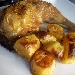 -Cosciotto di pollo al forno con patate - -