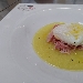 -Crema di patate con julienne di cotto e uova in camicia - -