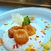 -Cremoso di burrata con tuorlo croccante e cialda al pecorino sardo - -