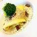 -Crespelle all'ortolana con salsa ai funghi  - -