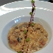 -Fregola sarda ai funghi con pepite di piselli e riduzione al carignano DOC - -