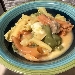 -Gigli tricolori con zuppa di patate e scamozza affumicata - -