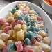 -Gnocchi di patate arlecchino con salsa al pecorino sardo - -