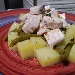 -Insalata di spada con patate e fagiolini insaporite con bottarga di muggine - -