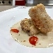 -Involtini di maiale all'uccelletto, con crema ai fagioli cannellini 