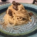 -Linguine con bottarga e mosciame di tonno - -
