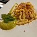 -Lorighittas con crema di zucchine e bottarga, profumate con limone e menta - -