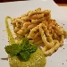 -Lorighittas con crema di zucchine e bottarga, profumate con limone e menta - -