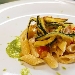 -Mezzepenne con guanciale e macedonia di ortaggi - -