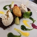 -Morfologia di ricotta con crumble salato al cacao e propoli  - -