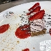 -Mousse di fragola con bisquit cheesecake - -