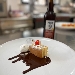 -Pancake con crema e salsa al cioccolato - -