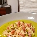 -Pasta e piselli con pancetta croccante - -