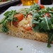 -Pizza in teglia mix 3 farine sarde, farcita con dolcesardo, pomodorini e rucola - -
