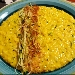 -Risotto alla curcuma con zucchine e mollica atturrata aromatizzata con acciuga - -