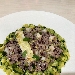 -Risotto bicolore con rana pescatrice e lime - -