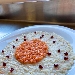 -Risotto con crema di ricotta al lime, salmone affumicato e melograno - -