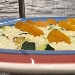 -Risotto con zucchine e vele di bottarga al lime - -