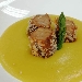 -Rond� di carr� d'agnello disossato con panko e crema parmentier  allo zafferano ed asparago selvatico - -