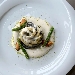 -Spaghettone bicolore con crema bianca, cozze ed asparagi al naturale - -