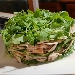 -Torta carpaccio funghi e rucola - -