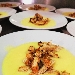 -Vellutata di patate con tagliata di pollo in crosta - -