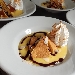 -Zuppetta di crema inglese con cupcake e meringa dorata - -