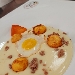 -Zuppetta di uova con crema al topinambur e zenzero - -