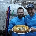 19/03 - Inaugurazione My Pizza a Nocera Inferiore (SA) - I pizzaioli Stefano De Martino e Ciro Sasso con la pizza con crema di zucca e salsiccia - -
