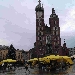 Cracovia - La piazza del mercato con la basilica di Santa Maria - -