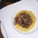 Polenta al formaggio con pancetta e radicchio - -