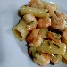 Rigatoni zucchine e gamberi - -