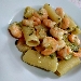 Rigatoni zucchine e gamberi - -