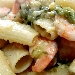 Rigatoni zucchine e gamberi - -