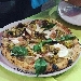 Rinnovo di Sua Maest la Pizza di Napoli - Mammarella (mousse di finocchio, cacio, pancetta, maialino nero, mozzarella di bufala e all'uscita carciofi croccanti) - -