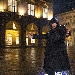 Vasco Rossi in Piazza Maggiore (Bologna) durante le riprese del video per Una Canzone D'Amore Buttata Via - -