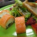 Cheese cake di formaggio e salmone affumicato - -