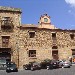 Castelbuono (PA) - Banco di Corte dei Ventimiglia e Torre dell'Orologio in Piazza Margherita - foto scattata il 22/08/2010