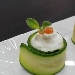 Turbante di zucchine con caviale di pomodoro - -