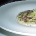 Risotto con caciocavallo podolico, riduzione di aglianico, straccetti di bufala e grana di pistacchi - Foto di Luigi Farina ©2012