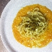 Cacio e pepe su crema di Zucca e pistacchi di Bronte - -