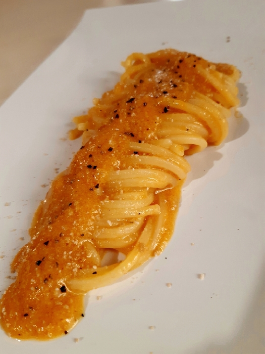 -Spaghetto quadrato con ragù di zucca