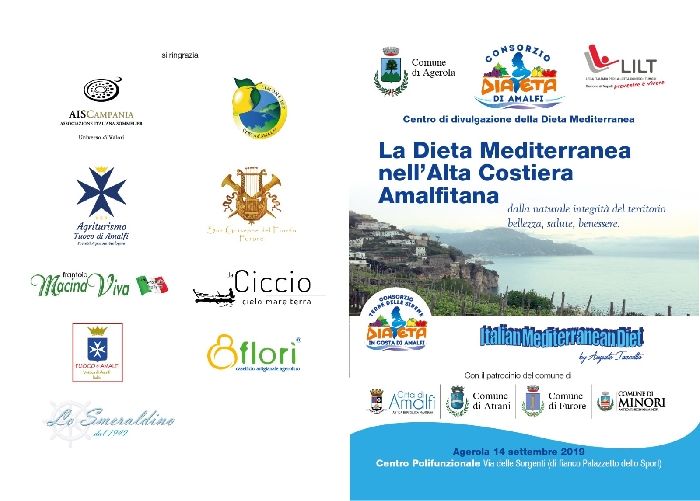 -locandina Convegni Dieta Mediterranea nell'alta costa Amalfitana