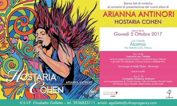 05/10 - Presentazione di Hostaria Cohen di Arianna Antinori all'Alcatraz di Milano