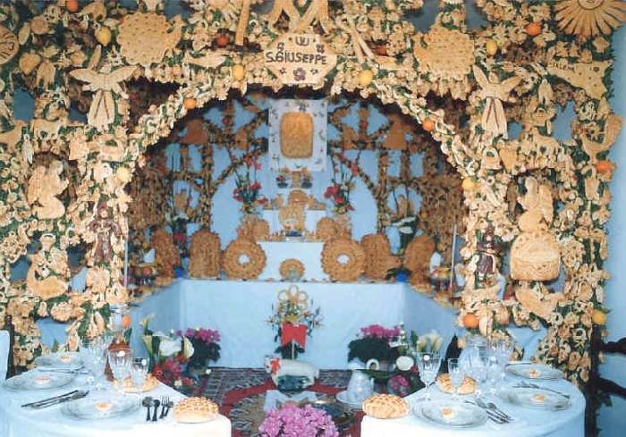 Altari di pane per San Giuseppe a Salemi (TP)