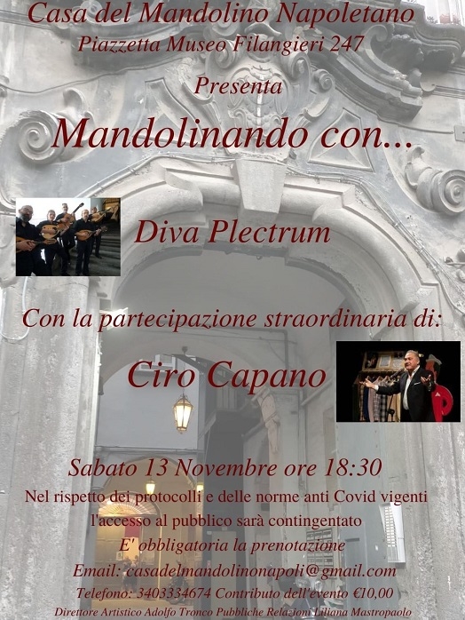 Attesissimo appuntamento a La Casa del Mandolino Napoletano con Mandolinando con... Omaggio alla Canzone Classica Napoletana, una serata/evento all'insegna della musica e della tradizione.
