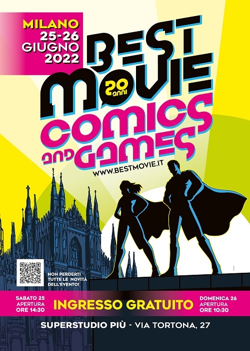 BEST MOVIE COMICS GAMES a Milano il 25 e il 26 giugno, daZerocalcare a Matilde Gioli, un intero weekend di ospiti e anteprime
