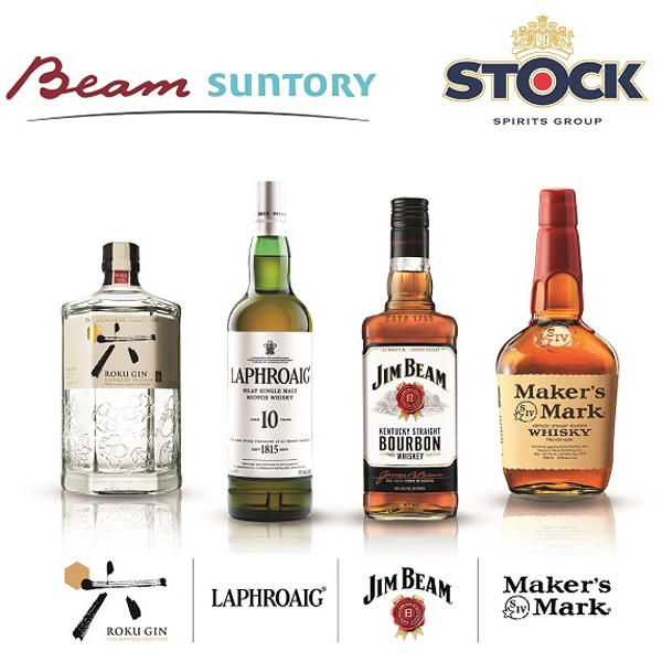 Bottiglie Beam Suntory per Stock